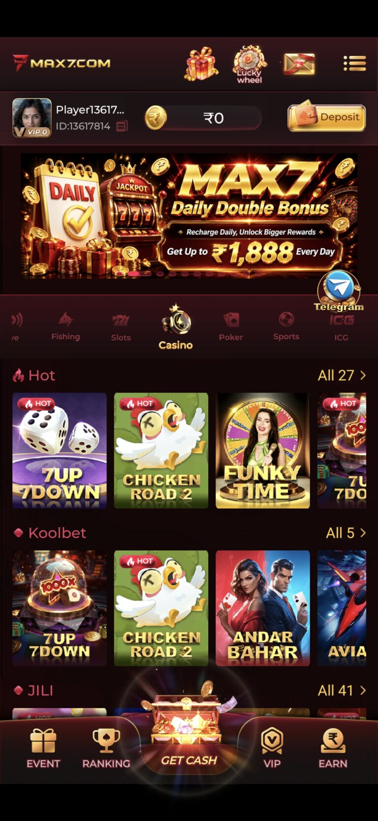 MAX7 APK mobile gaming app
